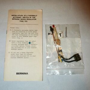 Bernina Sewing Machine Thermally Activadet Switch For Speed Regulator 213 w Inst